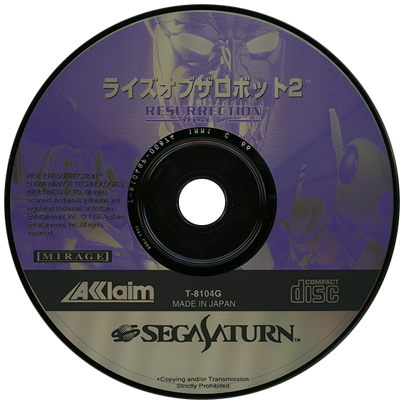 Rise 2 Resurrection box art for Sega Saturn